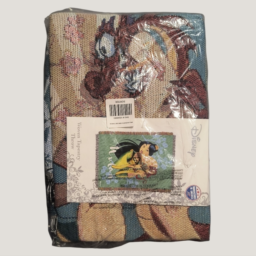 Disney Mulan Woven  Tapestry Throw 48" × 60" - Picture 2 of 3